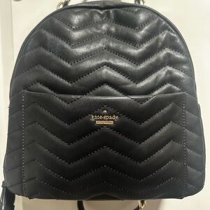 Kate Spade Black Chevron Backpack